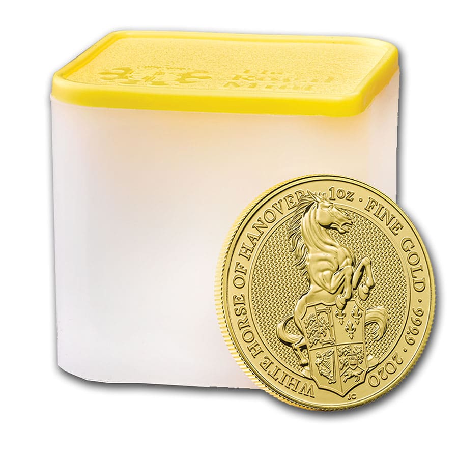 2020 Great Britain 1 oz Gold Queen's Beasts The White Horse